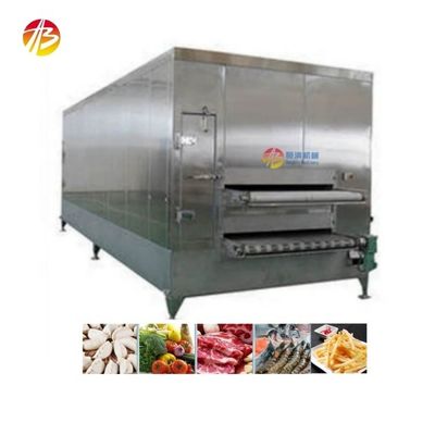 13800*3200*2500mm Κρύστης σήραγγας για συνεχή κατάψυξη μικτών λαχανικών IQF