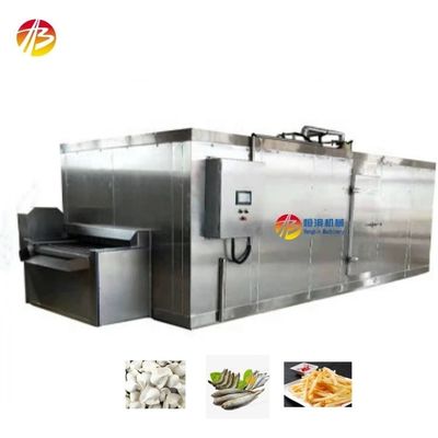 13800*3200*2500mm Μηχανή κατάψυξης με σήραγγα Iqf για κατεψυγμένα λαχανικά Φρούτα Γαρίδες