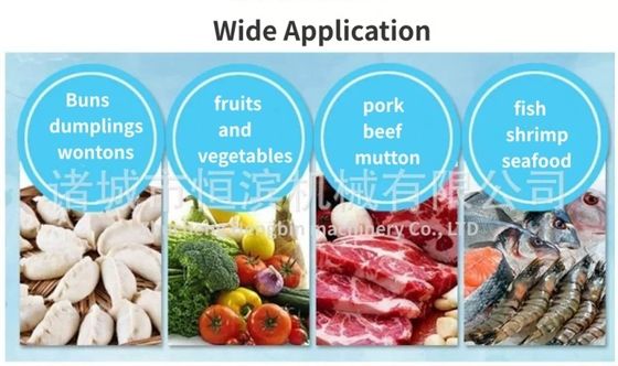 2000 KG Βιομηχανικός ψυγείο σήραγγας για κατεψυγμένα λαχανικά φρούτα γαρίδες ψάρια
