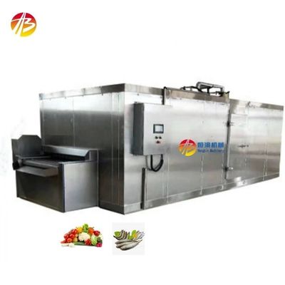 2000 KG Βιομηχανικός ψυγείο σήραγγας για κατεψυγμένα λαχανικά φρούτα γαρίδες ψάρια