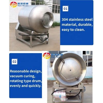 Κρέας Θαλασσινά Λαχανικά 1000L Vakuum Tumbler Marinator με συνολική ισχύ 4,75KW